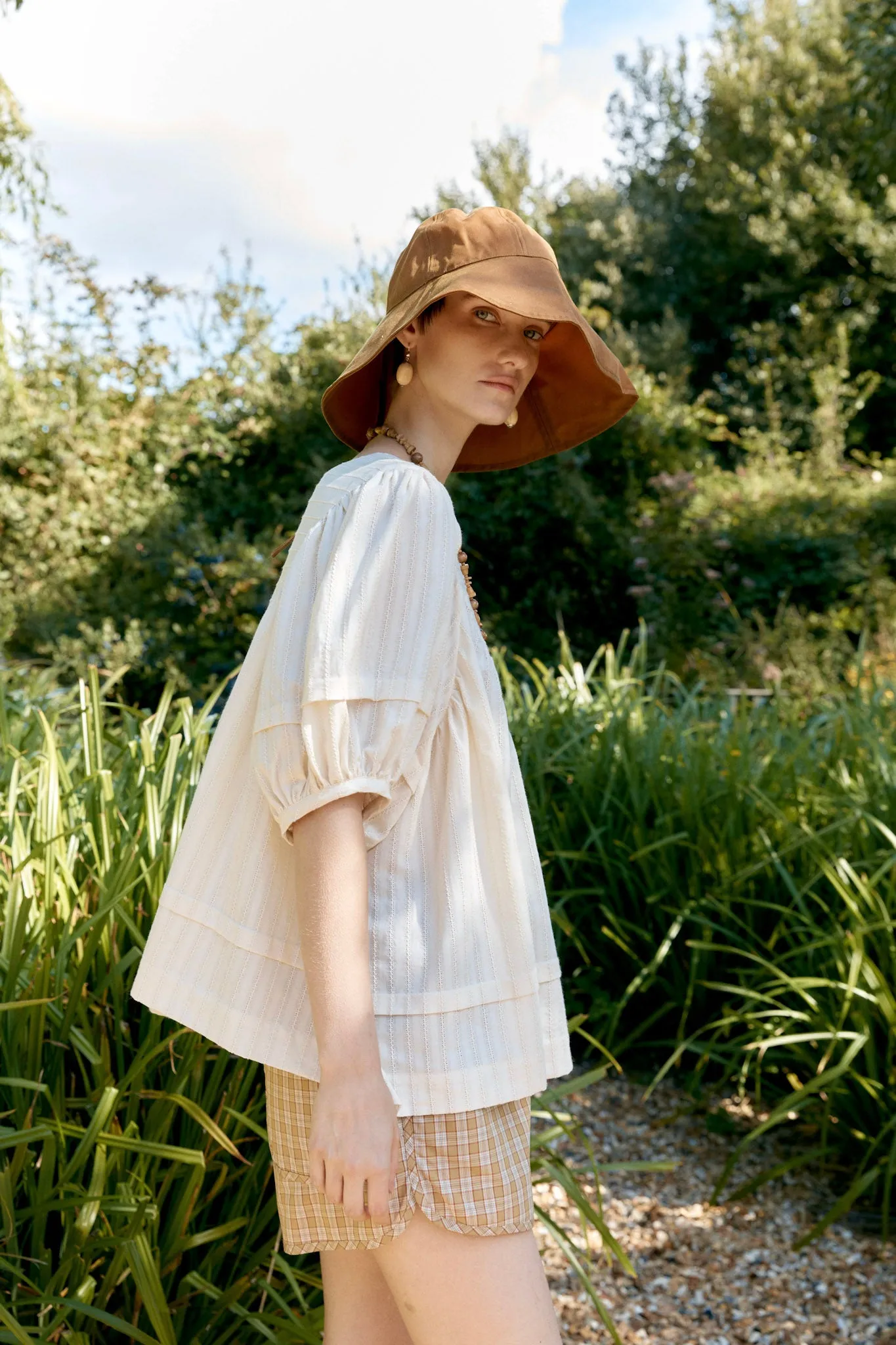 JAPANESE EMBROIDERED COTTON ROMY TOP sold by Cawley product image thumbnail 4