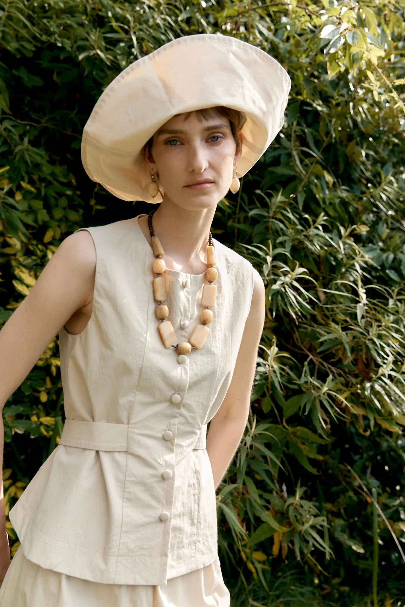 JAPANESE TYPEWRITER COTTON FLO WAISTCOAT sold by Cawley product image thumbnail 2