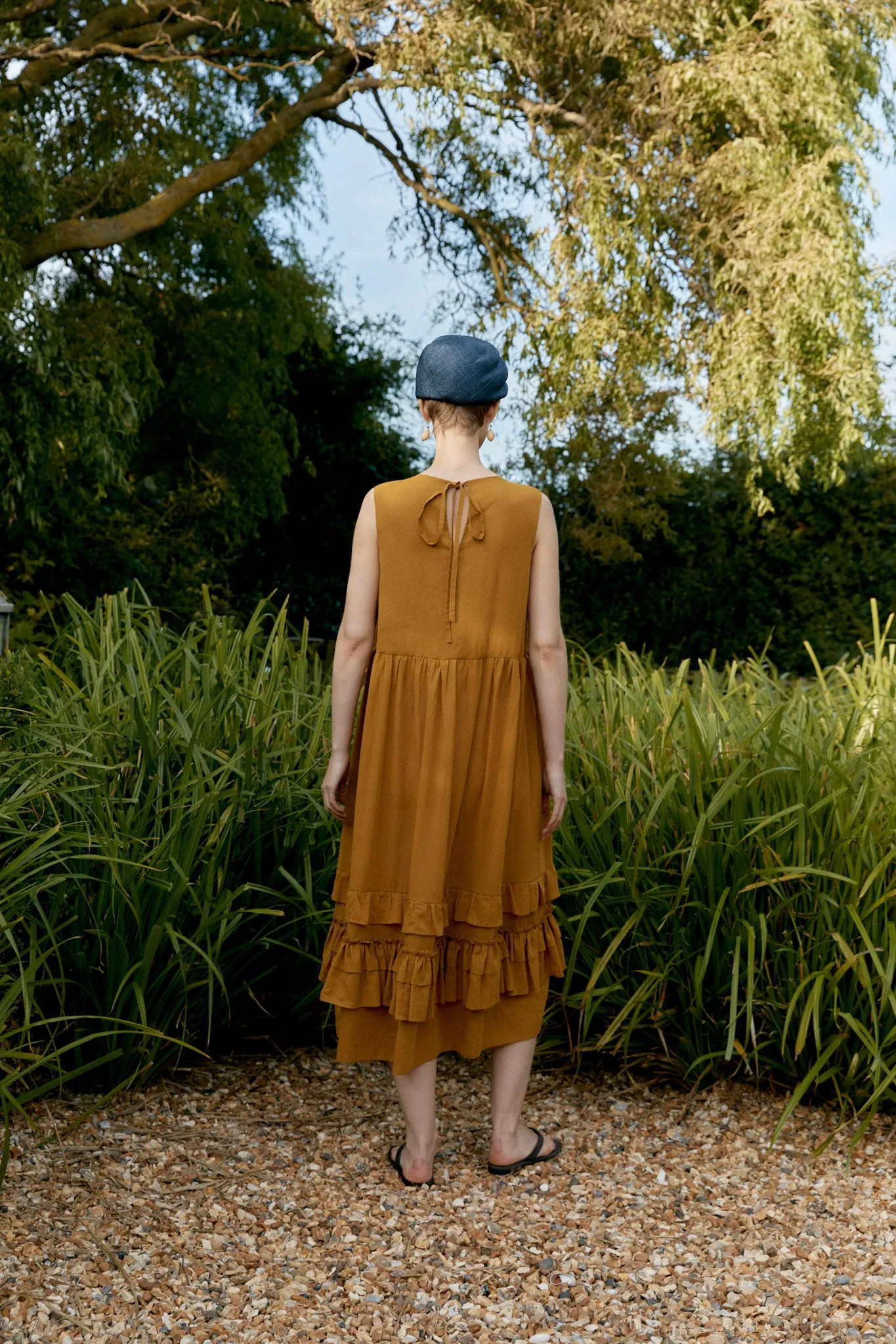 Japanese Cotton Dyed Voile Genevieve Dress sold by Cawley product image thumbnail 5