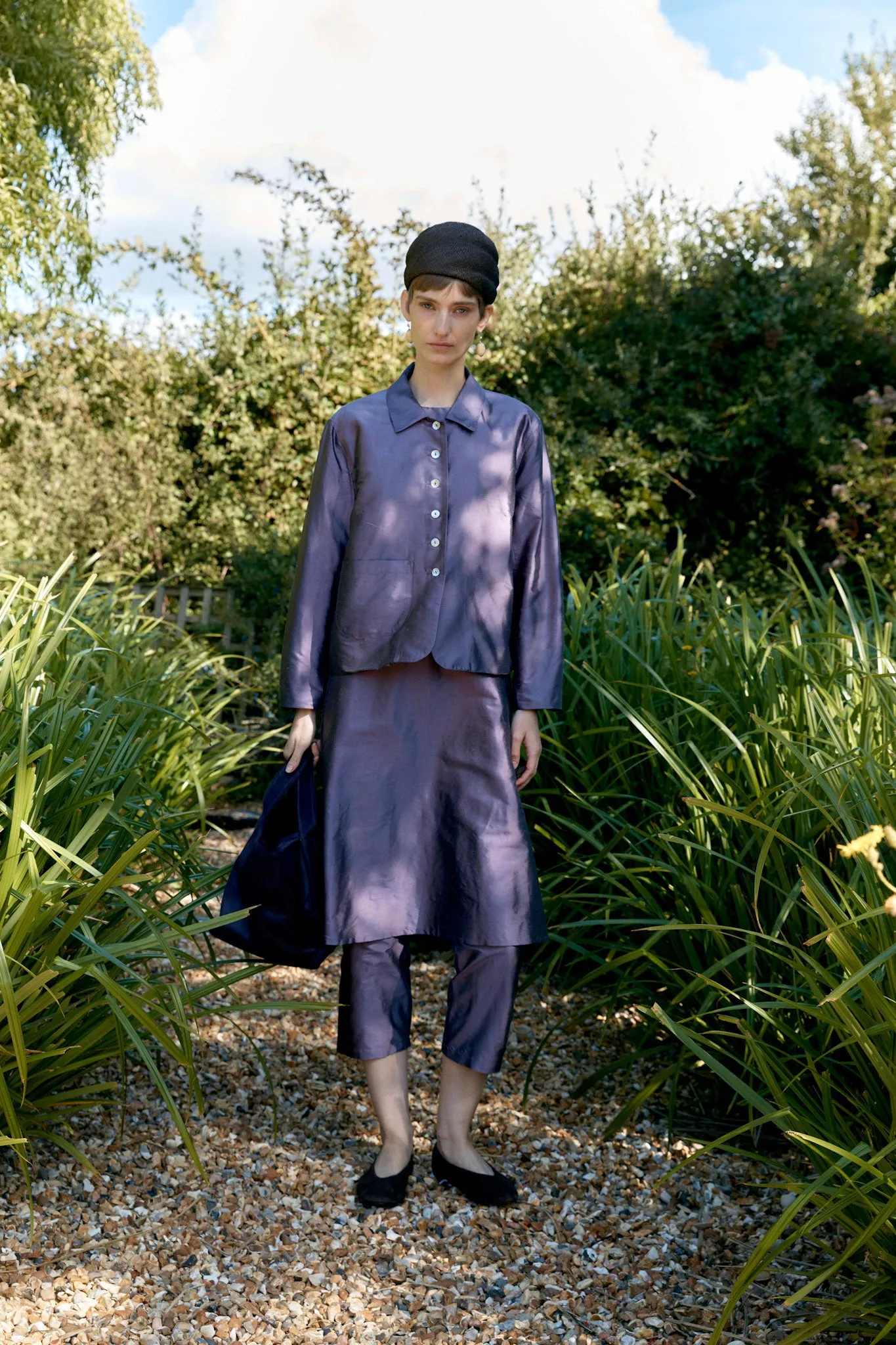 SILK DUPION LILLIE JACKET sold by Cawley