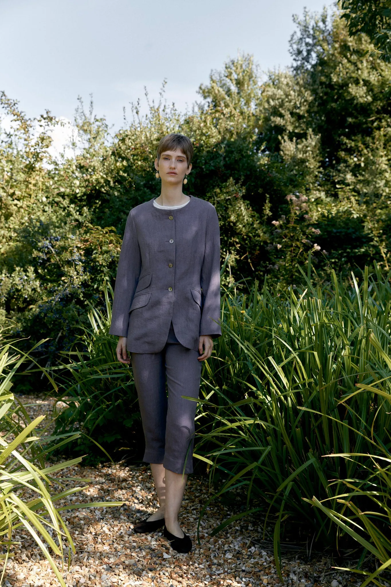 Japanese Triple Wash Hemp Constance Jacket sold by Cawley product image thumbnail 3