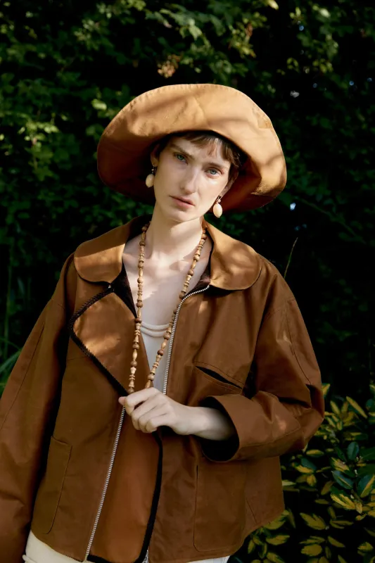 BRITISH WAXED OILSKIN FLYING JACKET made by Cawley