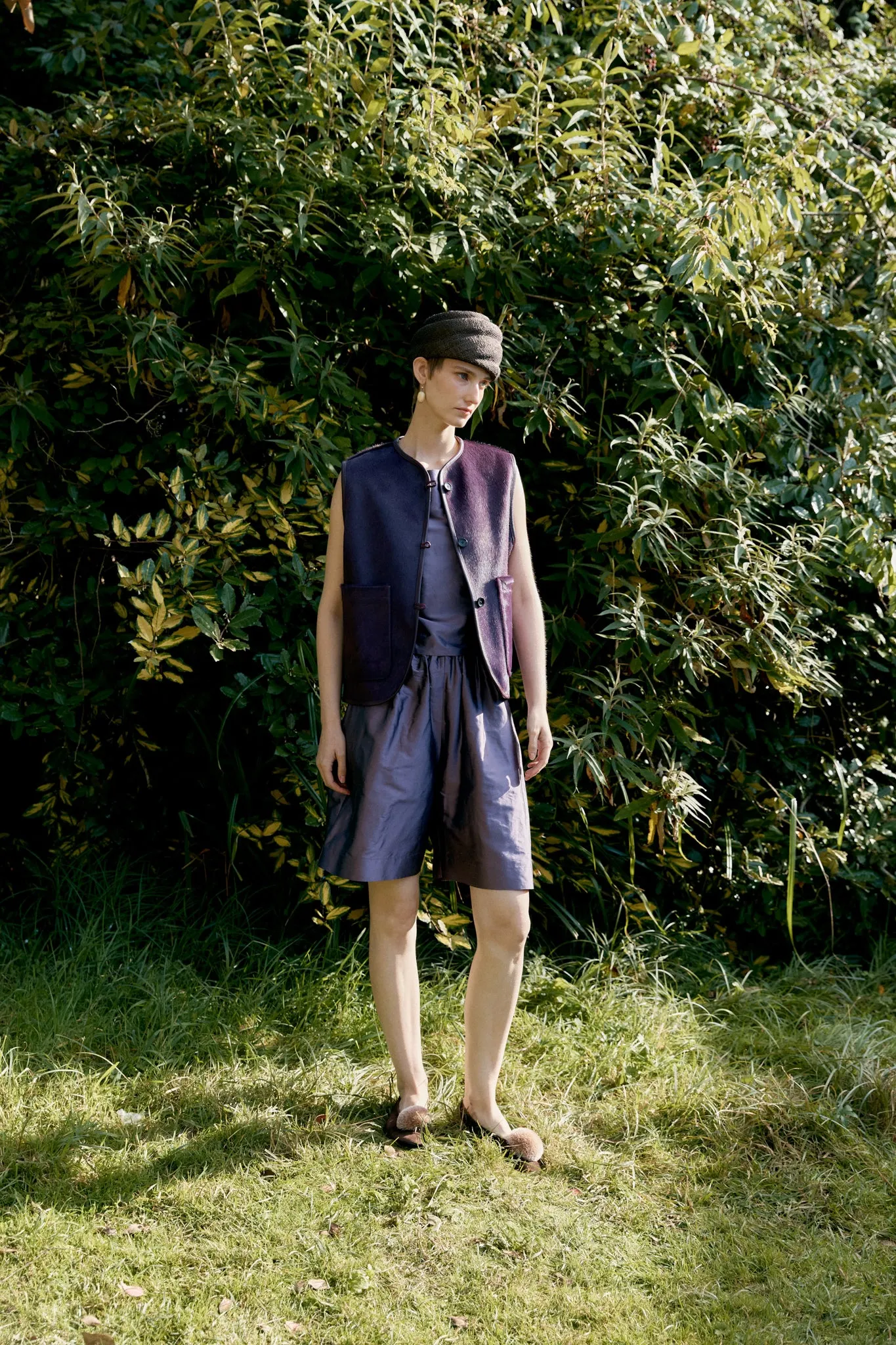 HAIR ON HIDE LEATHER ELLA VEST sold by Cawley
