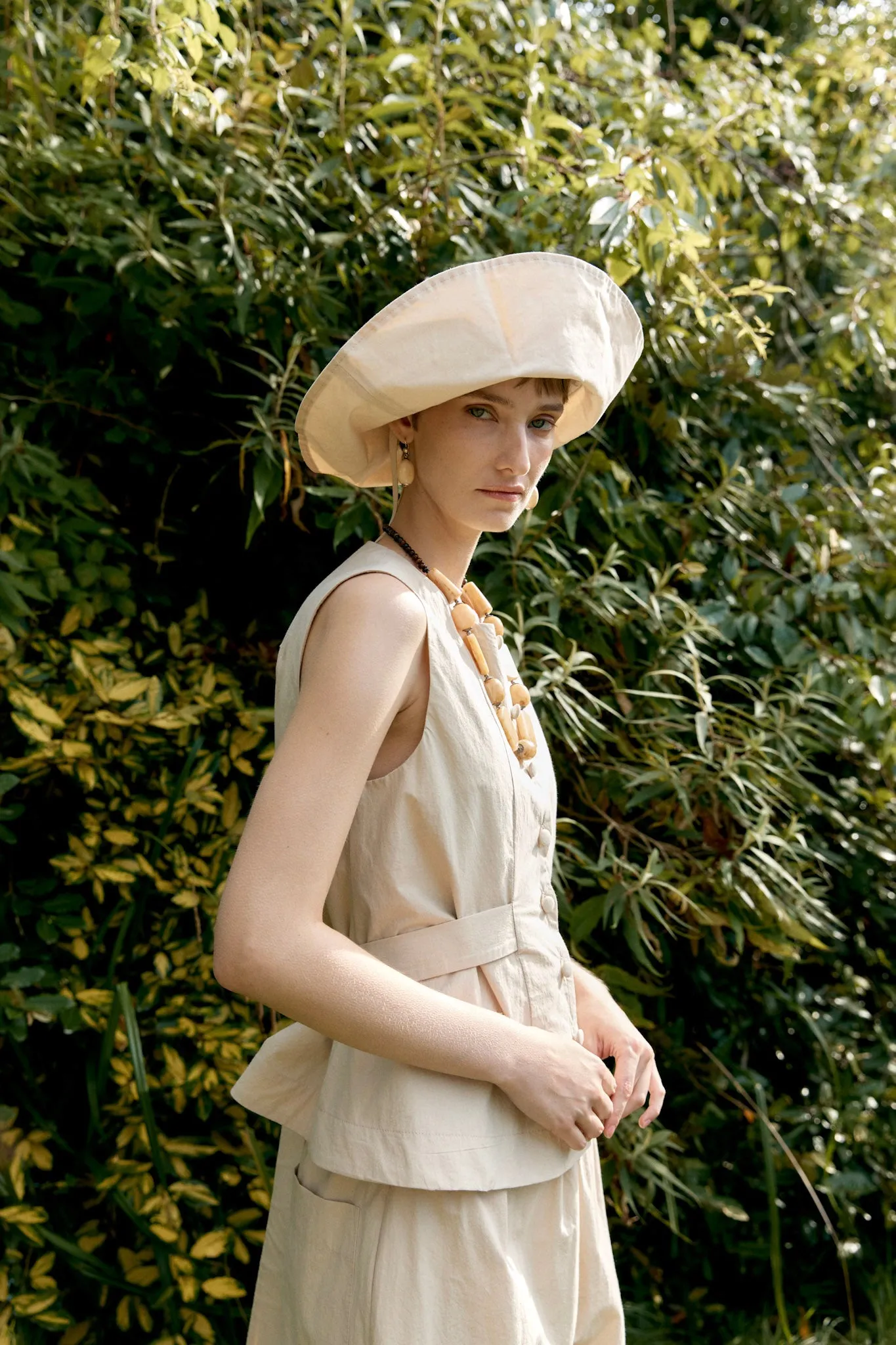 JAPANESE TYPEWRITER COTTON FLO WAISTCOAT sold by Cawley product image thumbnail 3