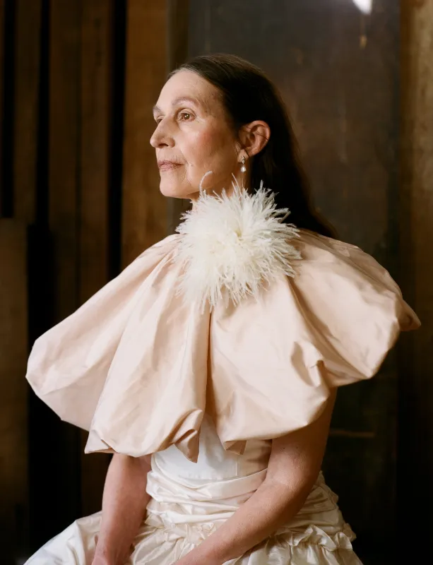 Martha Cape - Orchid Silk Dupion made by Cawley