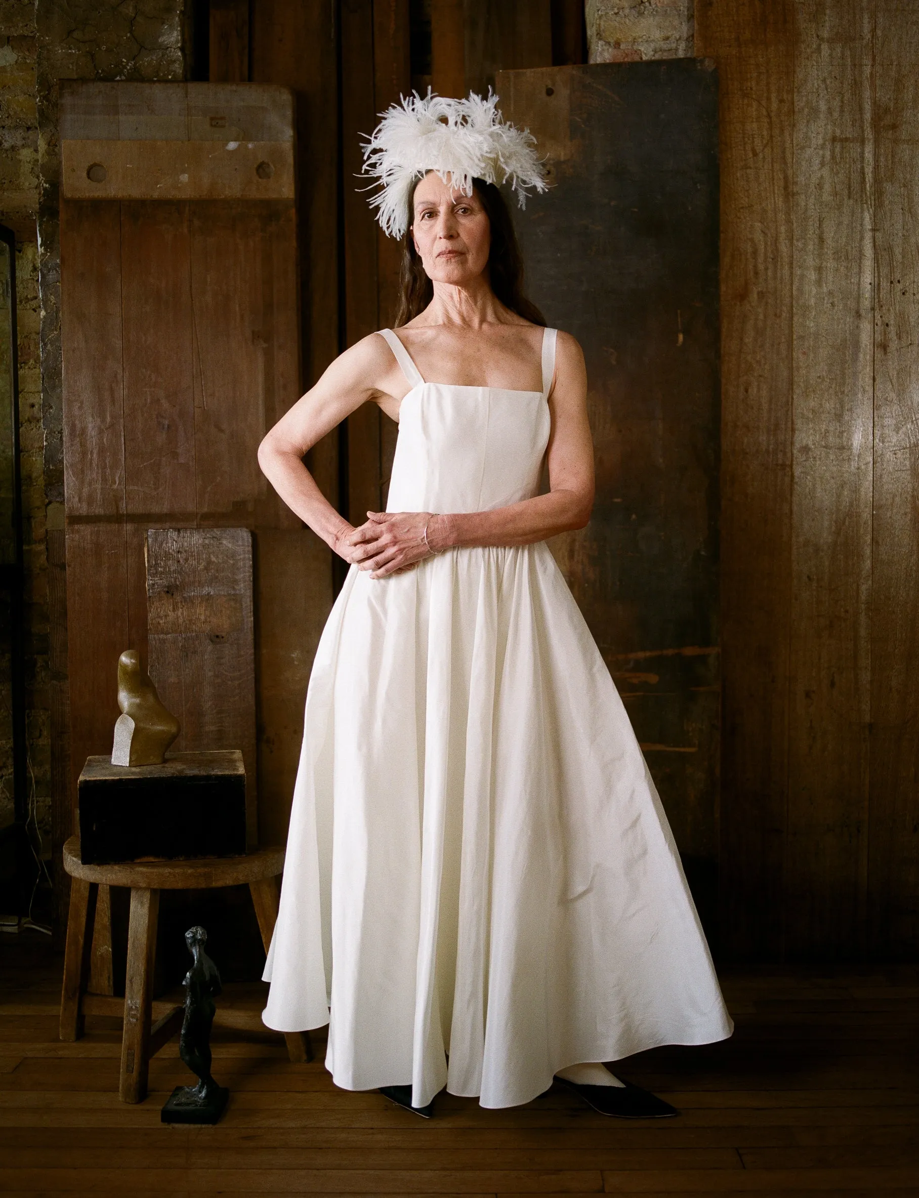 Song Dress - Porcelain Silk Taffeta sold by Cawley product image thumbnail 4