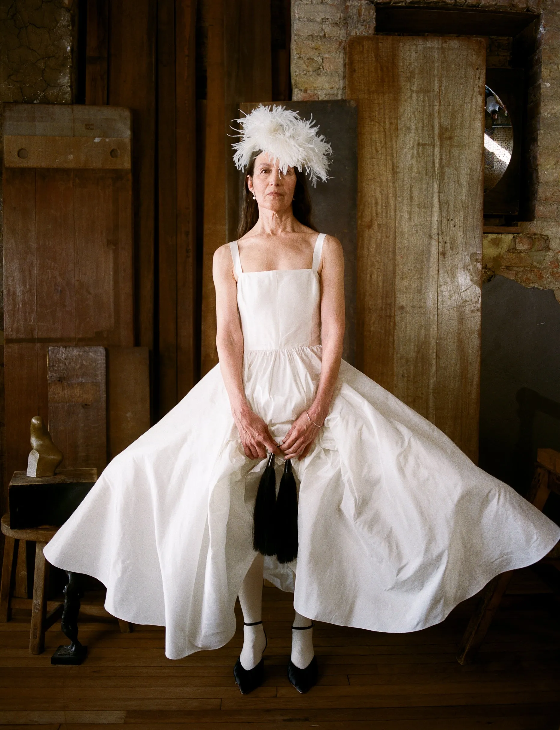 Song Dress - Porcelain Silk Taffeta sold by Cawley product image thumbnail 5