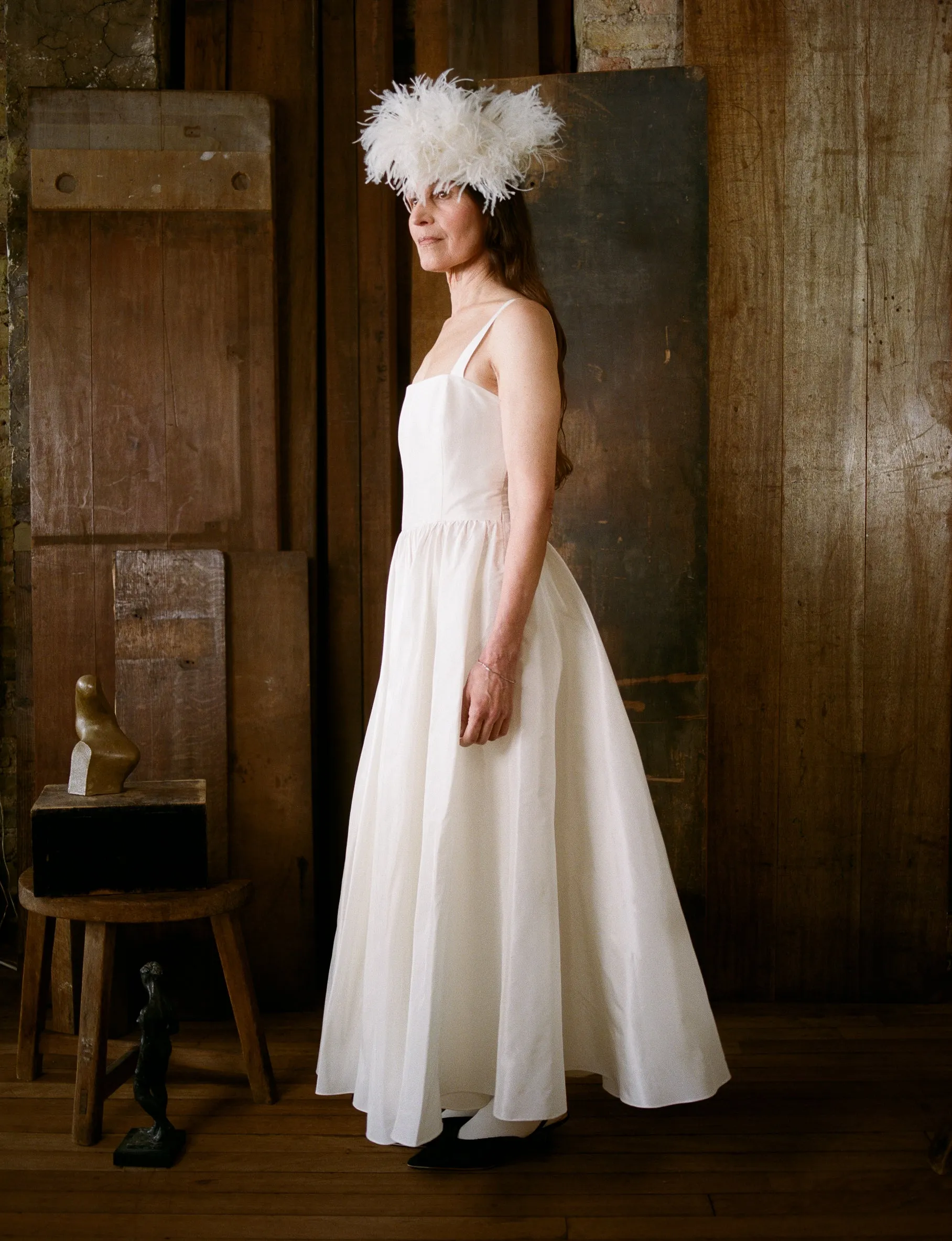 Song Dress - Porcelain Silk Taffeta sold by Cawley product image thumbnail 3