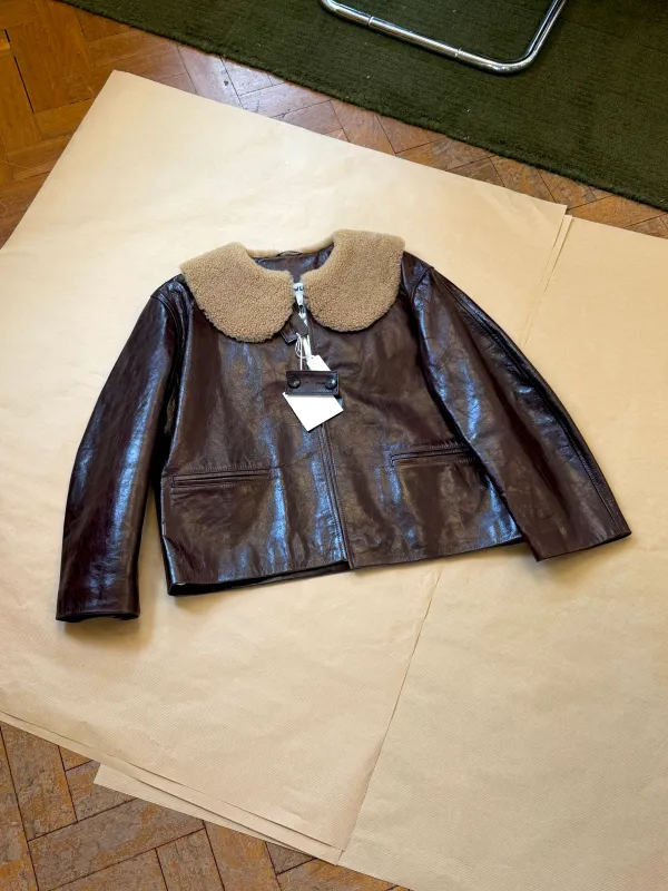 Ellie Leather and Sheepskin Jacket made by Cawley