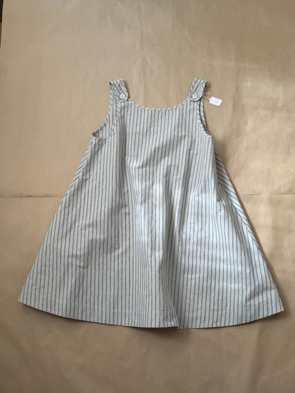 Margot Dress Japanese Ticking Stripe made by Cawley