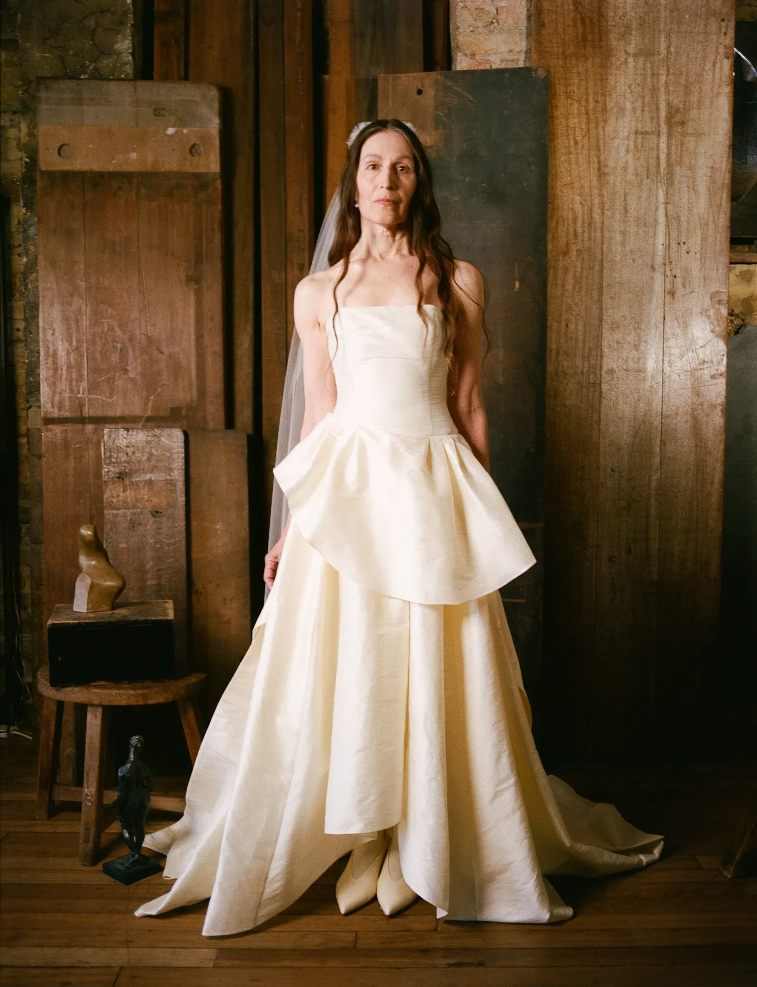 Tulip Dress - Slubbed Dupion sold by Cawley