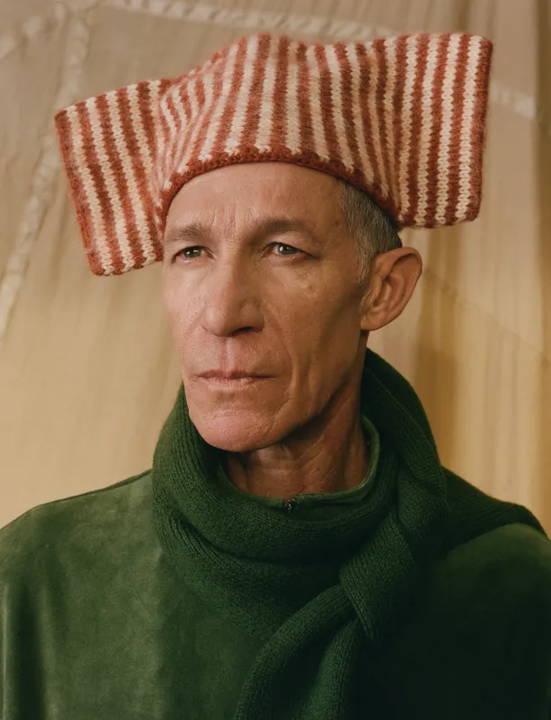 Bow Hat - Natural/Autumn Wool made by Cawley