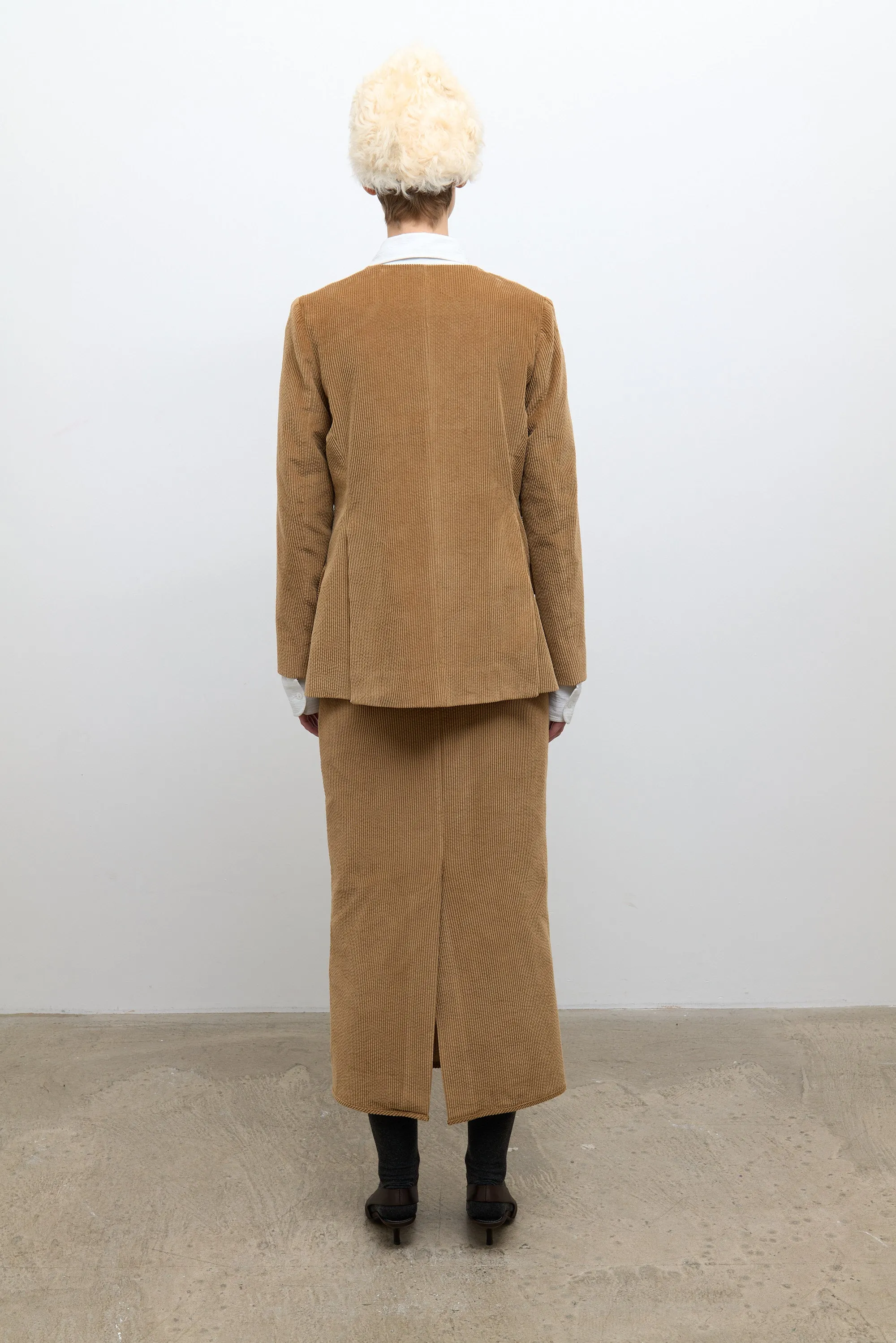 Constance Jacket - Tan Cotton Cord sold by Cawley product image thumbnail 2