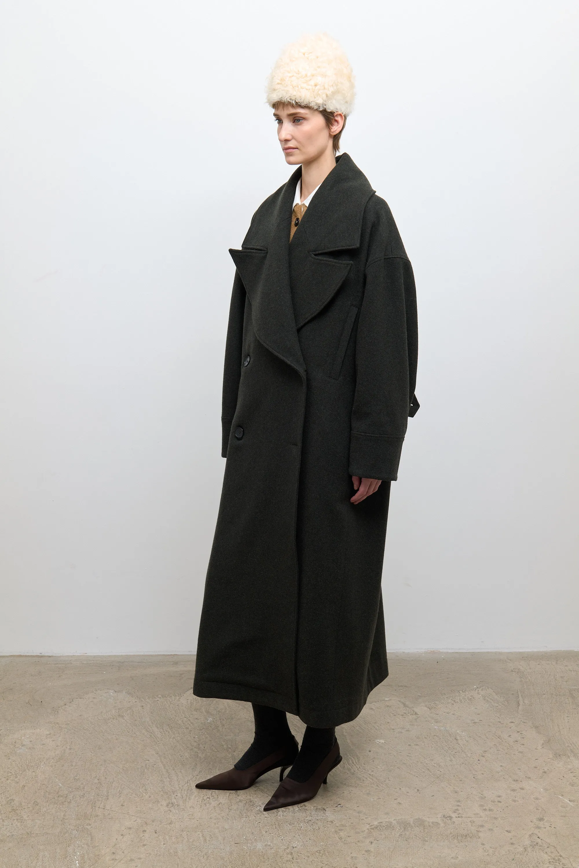 Agnes Coat - Pine Wool sold by Cawley product image thumbnail 3