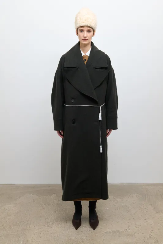 Agnes Coat - Pine Wool made by Cawley