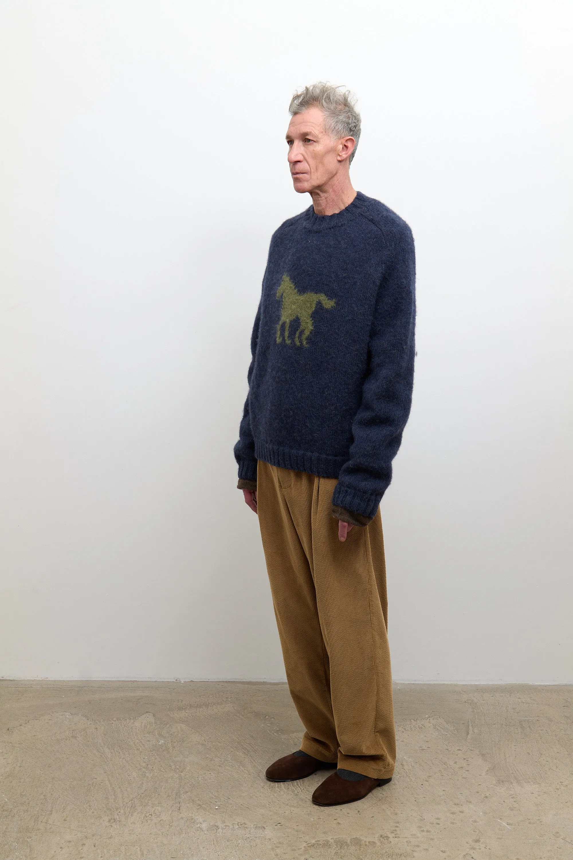 Mens Horse Jumper - Denim/Apple Wool sold by Cawley product image thumbnail 2
