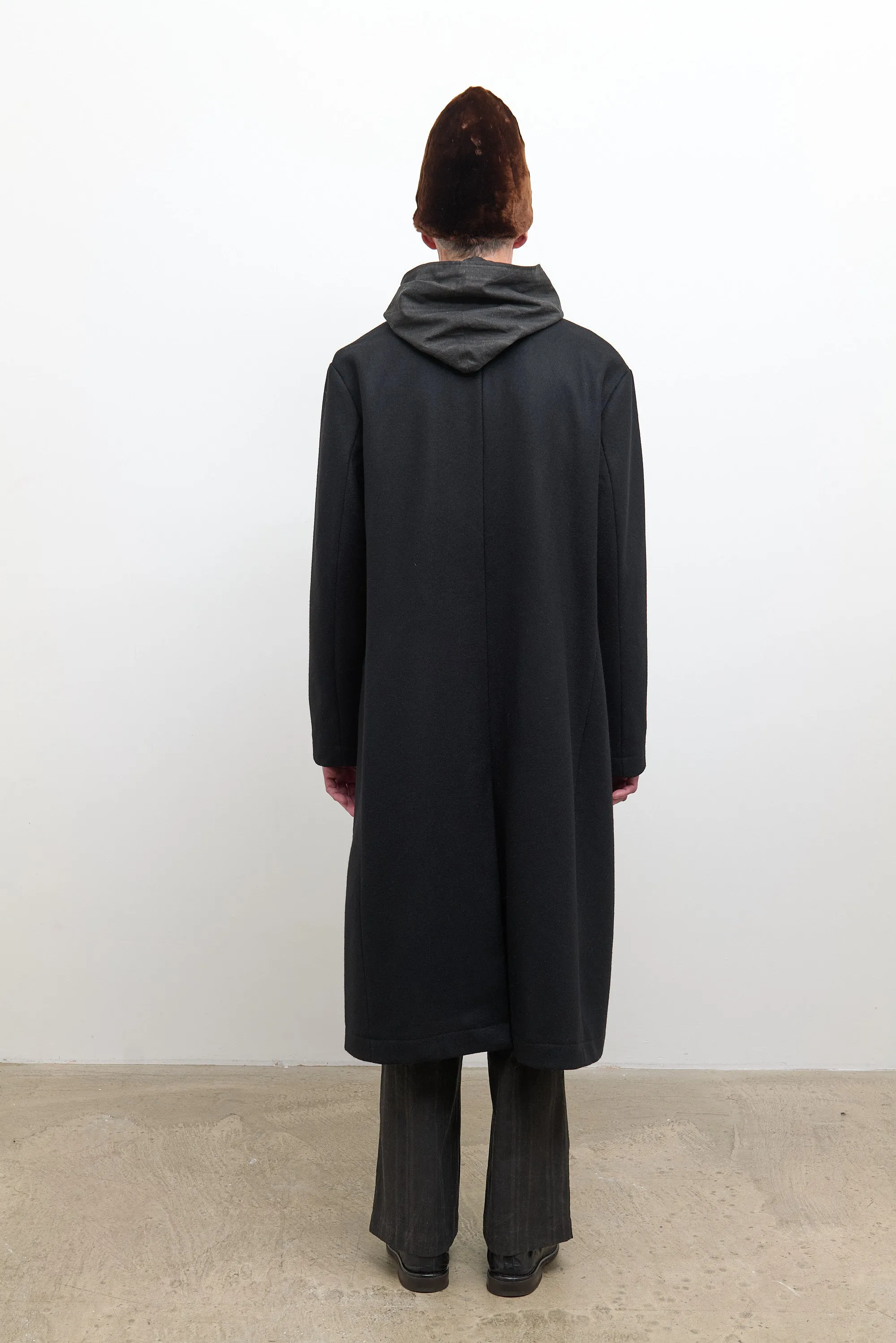 Mens Morris Coat - Black Wool sold by Cawley product image thumbnail 4