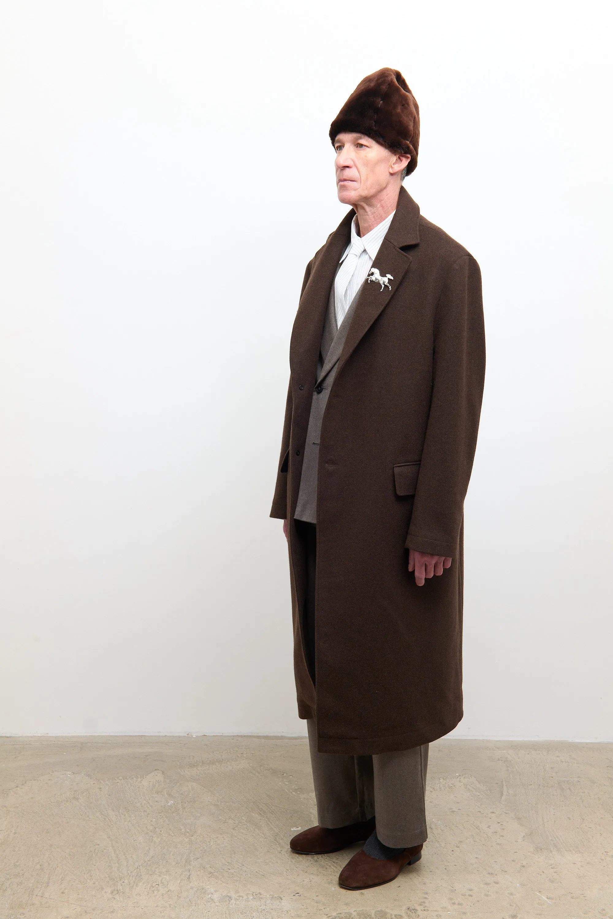 Mens Morris Coat - Clove Wool sold by Cawley product image thumbnail 2