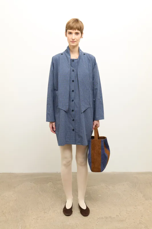 Dorothy Dress - Blue Check made by Cawley