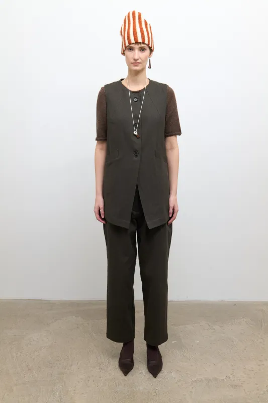 Daphne Vest - Washed Green made by Cawley