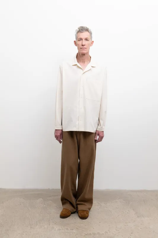 Camp Collar Shirt - Natural made by Cawley