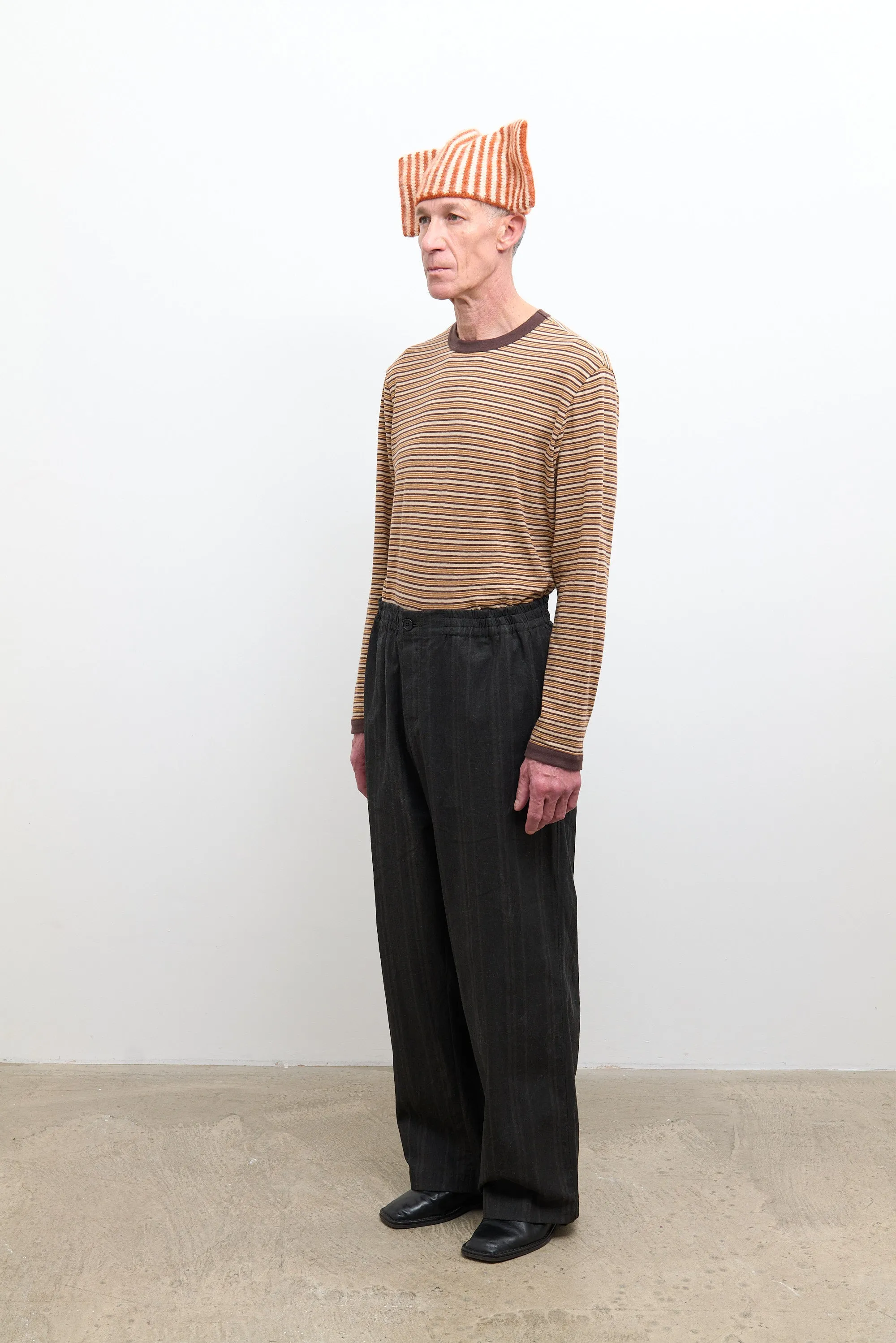 Theo Trouser - Washed Black Stripe sold by Cawley product image thumbnail 2
