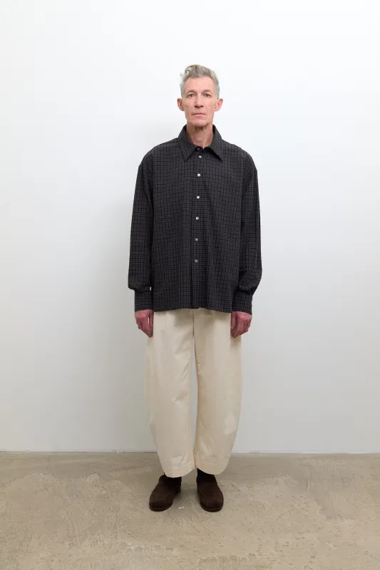 Leo Shirt - Ink/Smoke Check made by Cawley