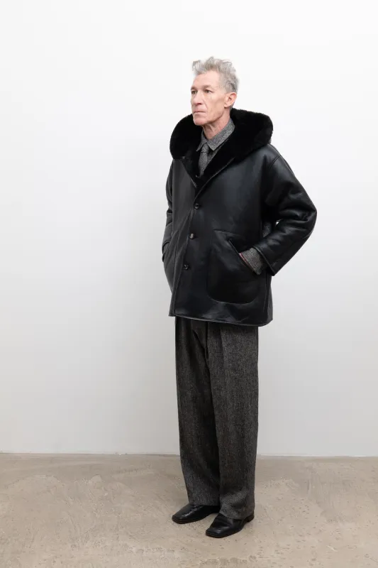 Hooded Ronny Jacket - Black made by Cawley
