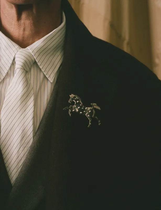 Giddy Up Pin 925 Silver made by Cawley
