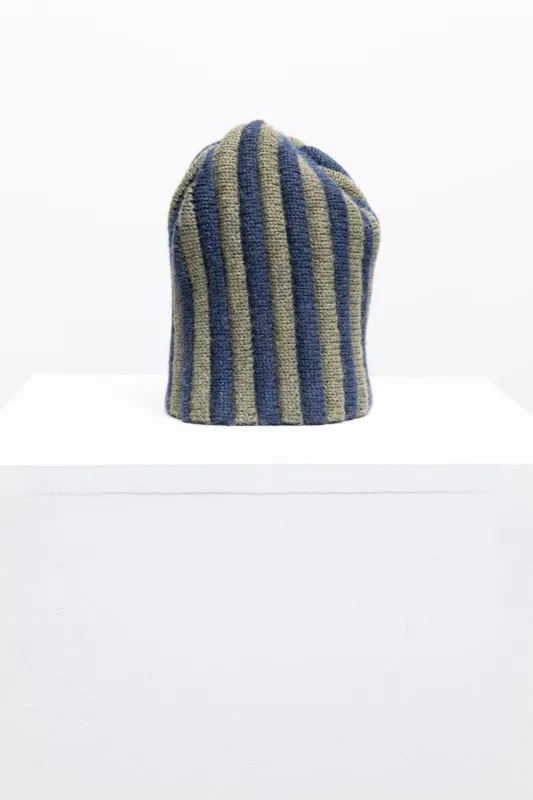 Pleat Hat - Denim/Apple made by Cawley