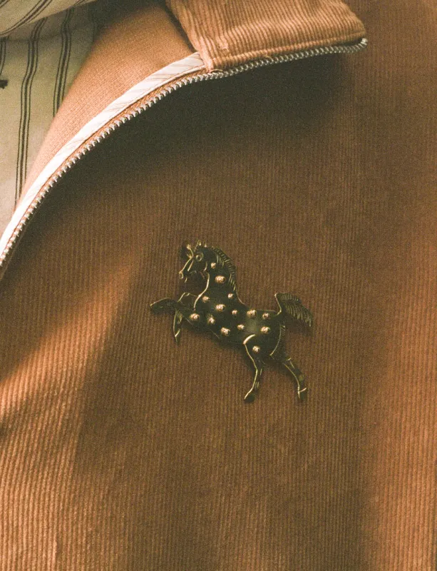 Giddy Up Pin Brass made by Cawley