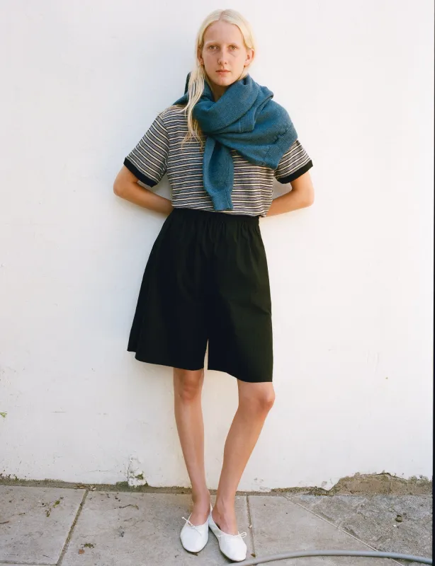 Japanese Cotton Hilda Short - Black made by Cawley