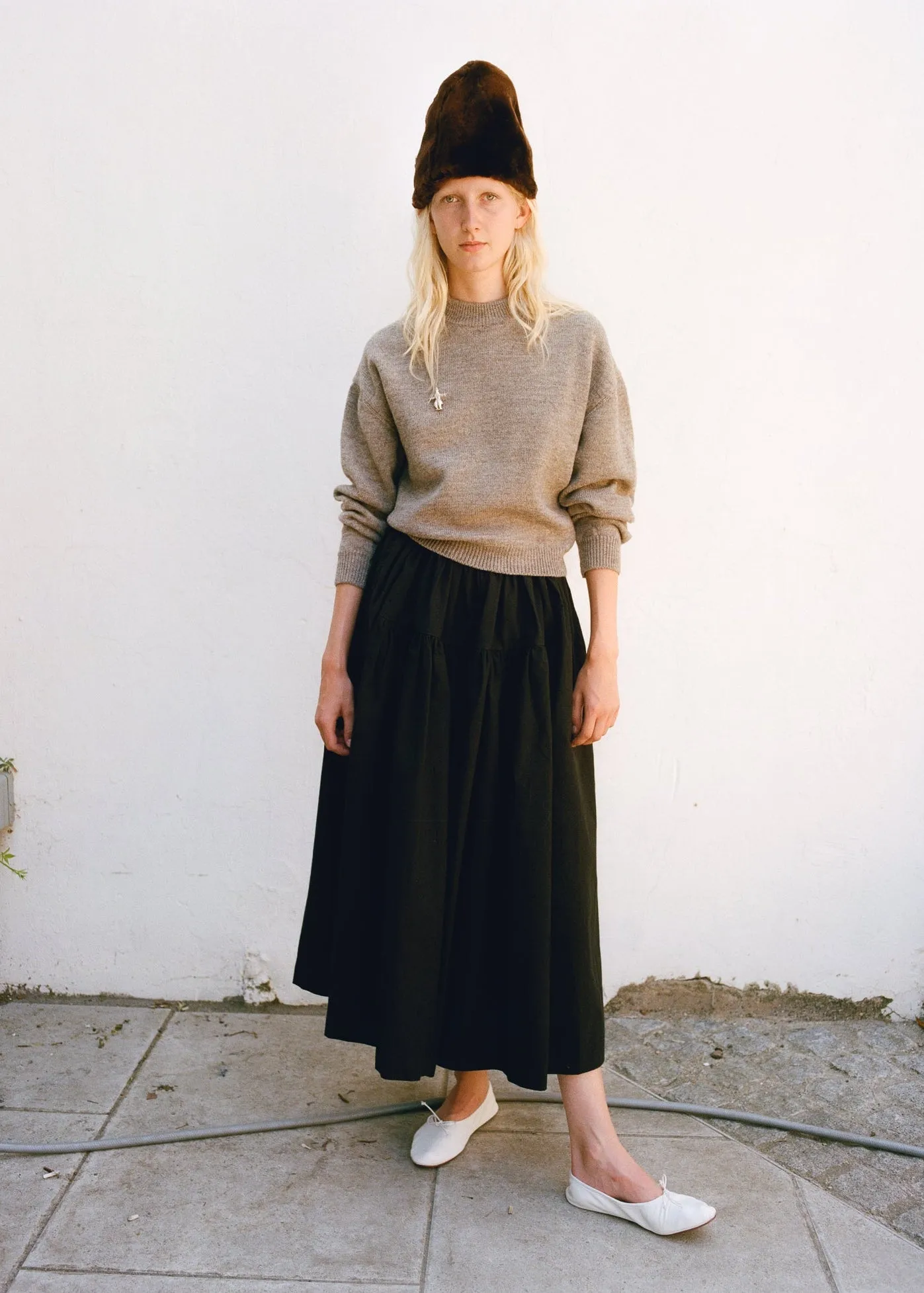 Panel Skirt - Black sold by Cawley