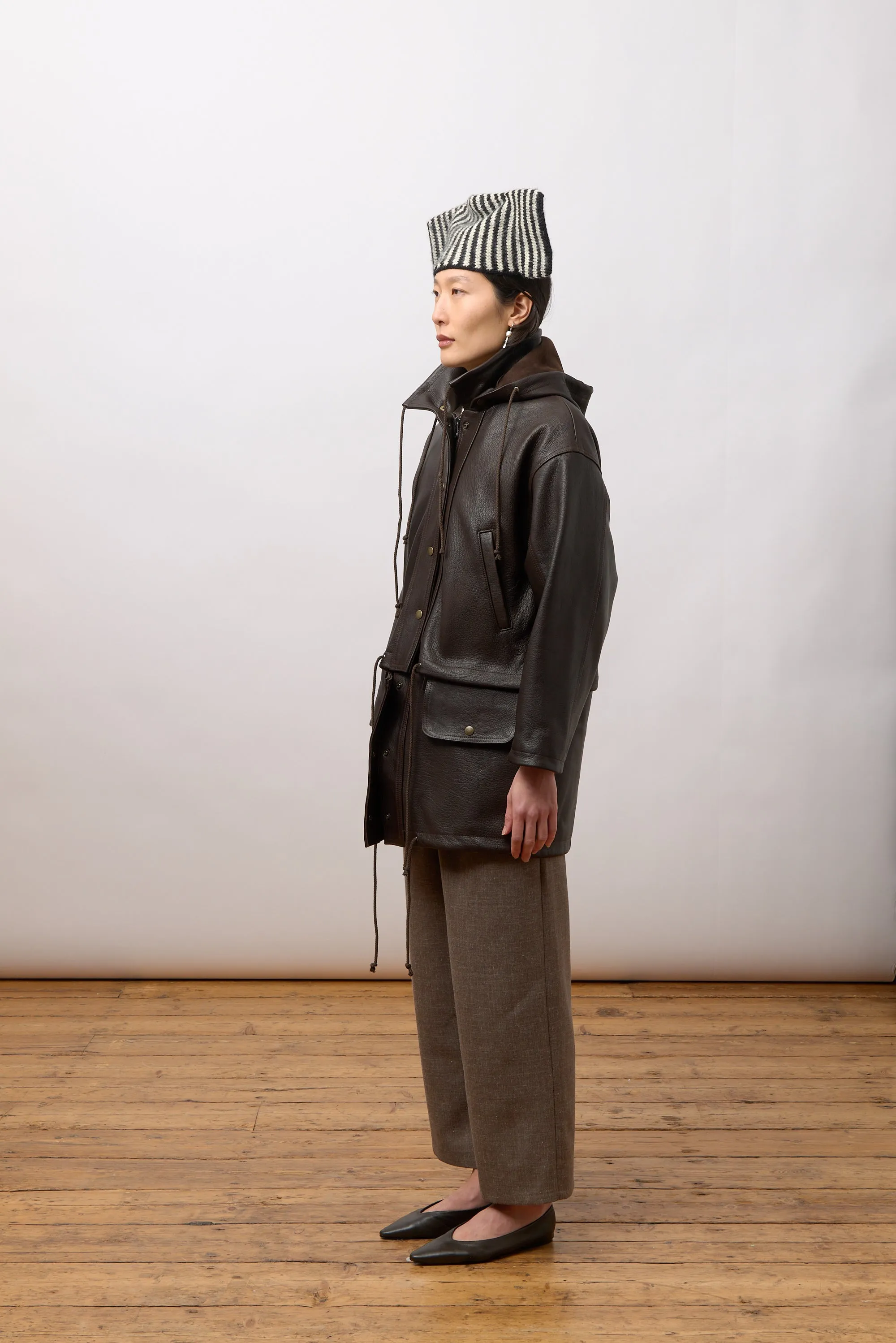 Josie Parka - Brown Leather sold by Cawley product image thumbnail 2