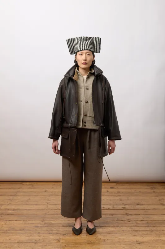 Josie Parka - Brown Leather made by Cawley