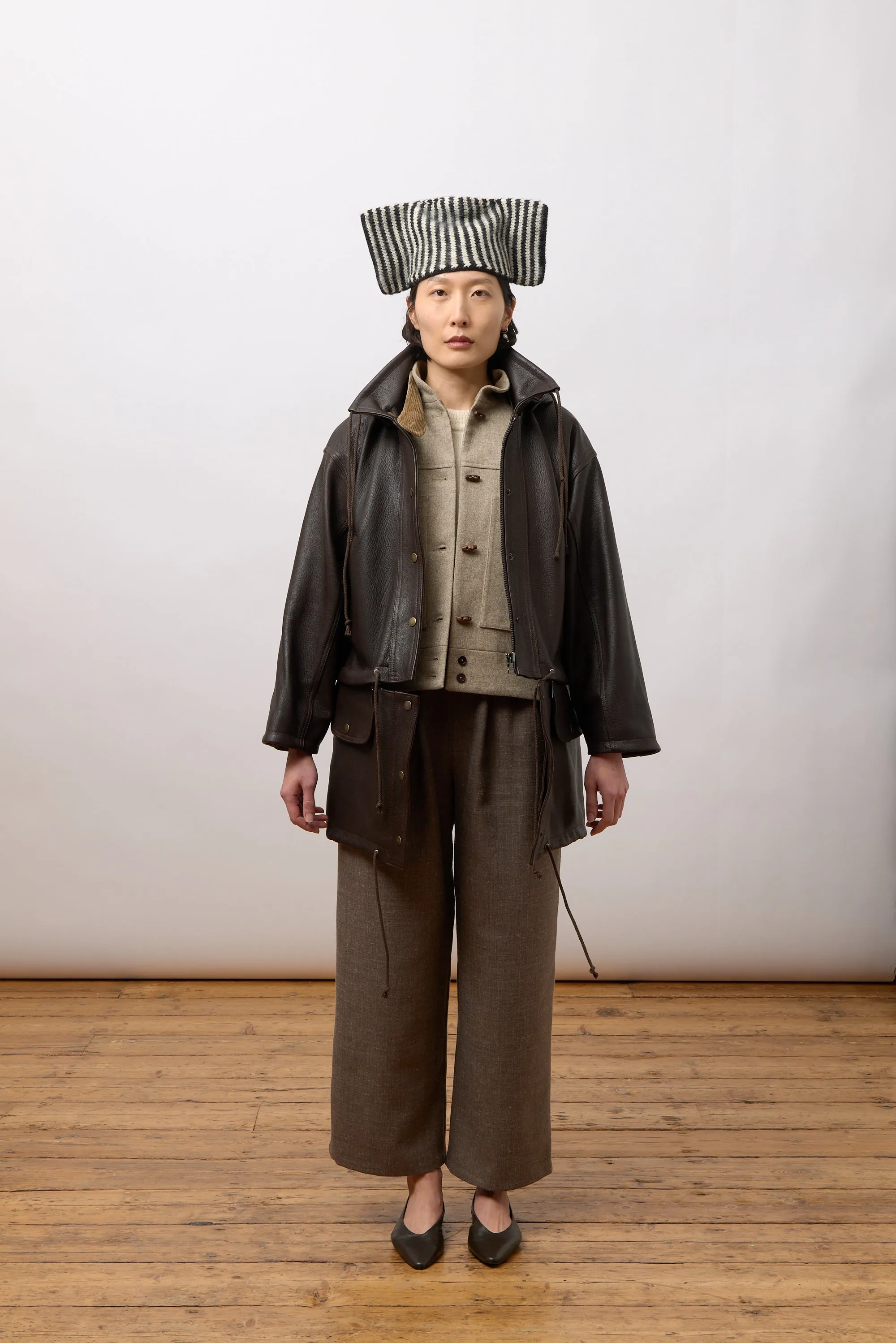 Josie Parka - Brown Leather sold by Cawley