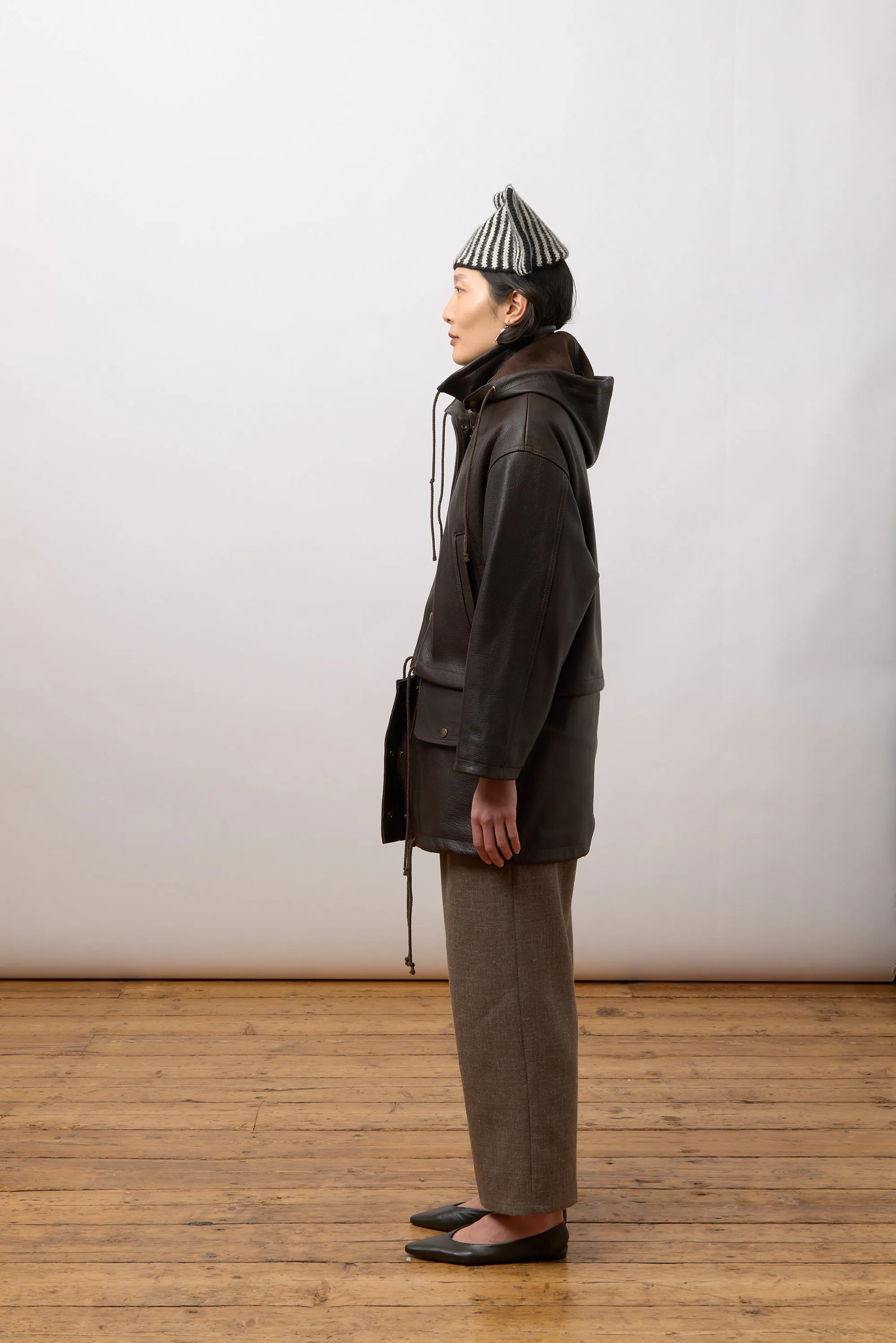 Josie Parka - Brown Leather sold by Cawley product image thumbnail 3