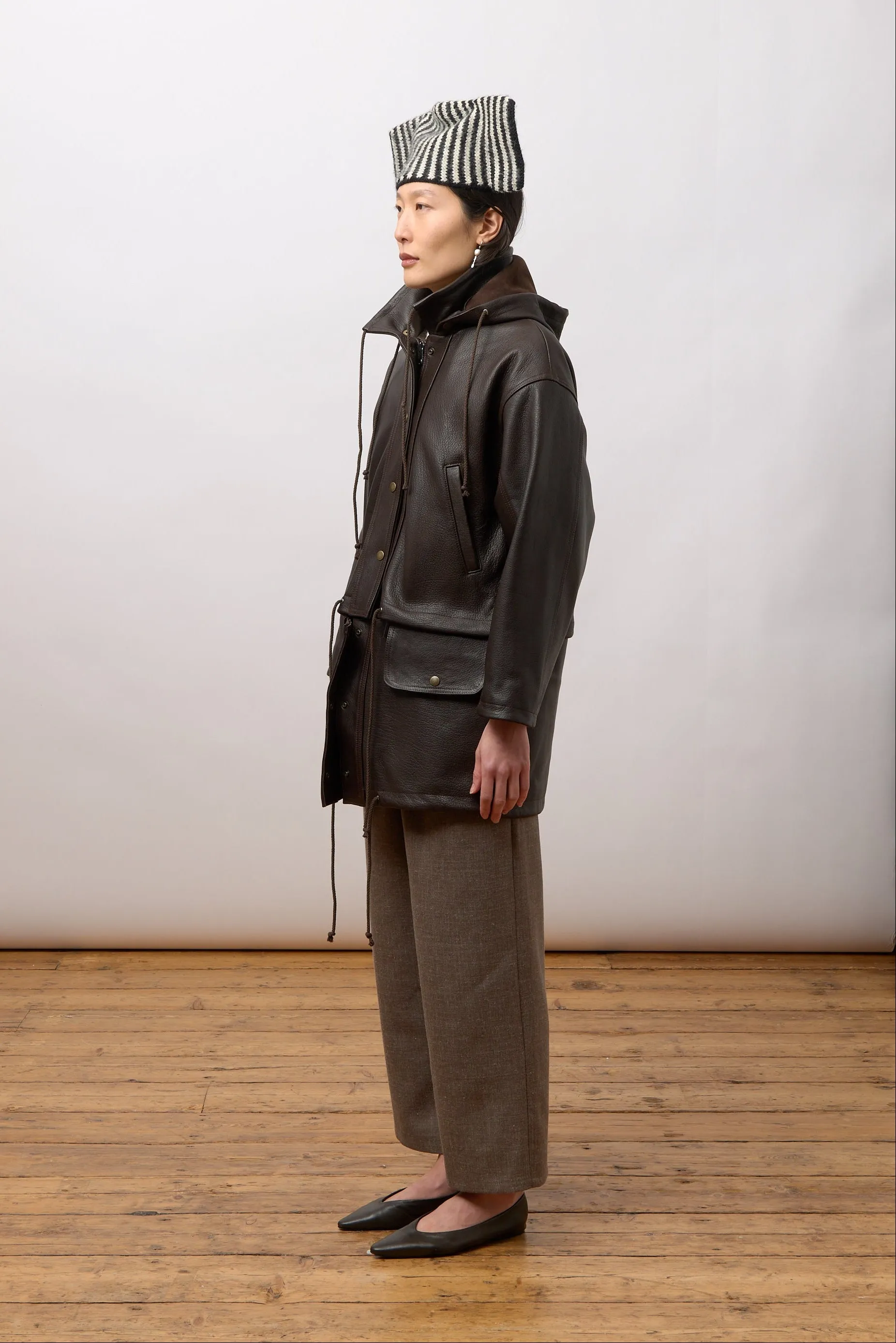 Josie Parka - Brown Leather sold by Cawley product image thumbnail 2