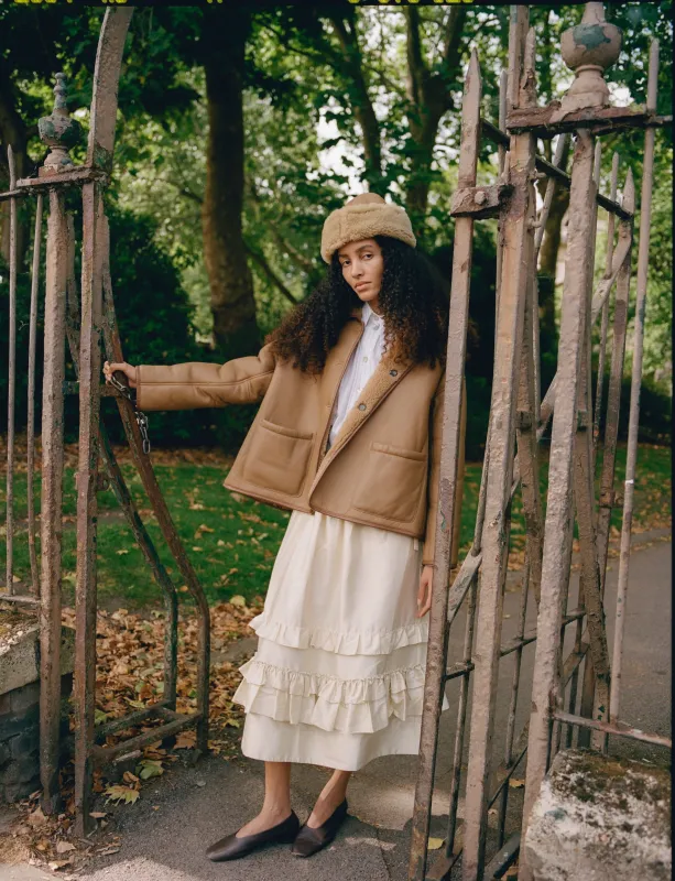 Avis Jacket - Tan Shearling made by Cawley