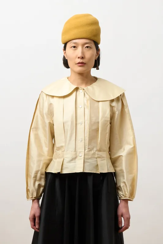 Rose Blouse - Ivory Silk made by Cawley
