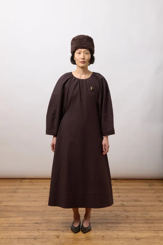 Tilda Dress - Dark Brown made by Cawley