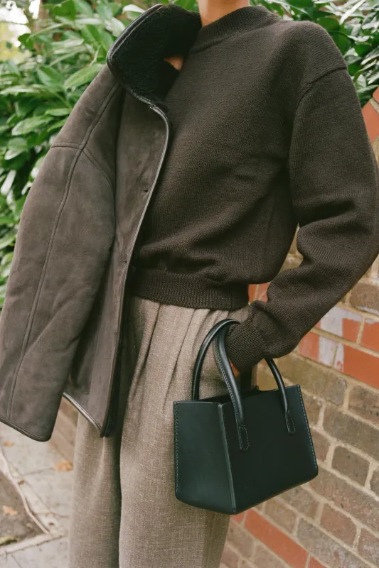 Crossbody Box Bag - Black made by Cawley