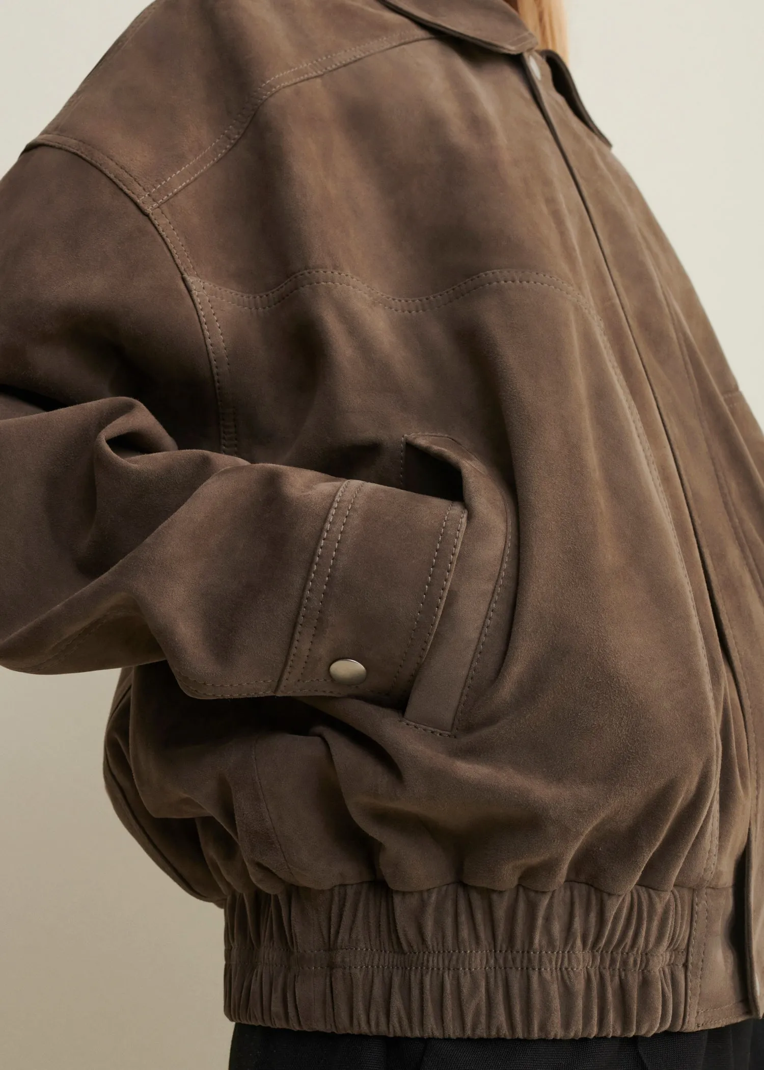 FREDERICA | Suede Bomber Jacket sold by ARMA product image thumbnail 3