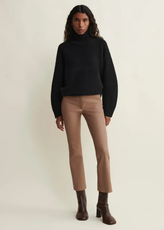 LIVELY | Leather Kick-Flare Legging sold by ARMA