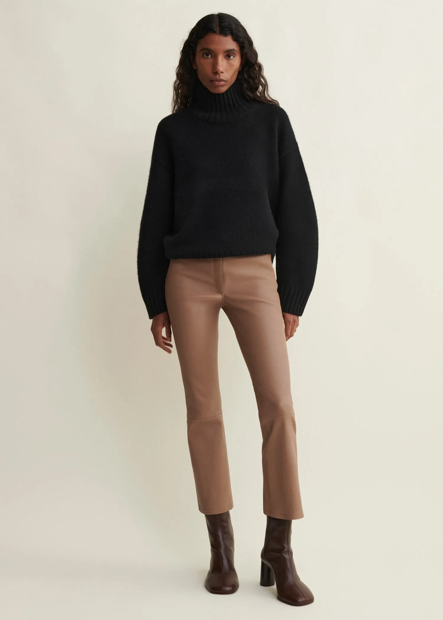 LIVELY | Leather Kick-Flare Legging sold by ARMA