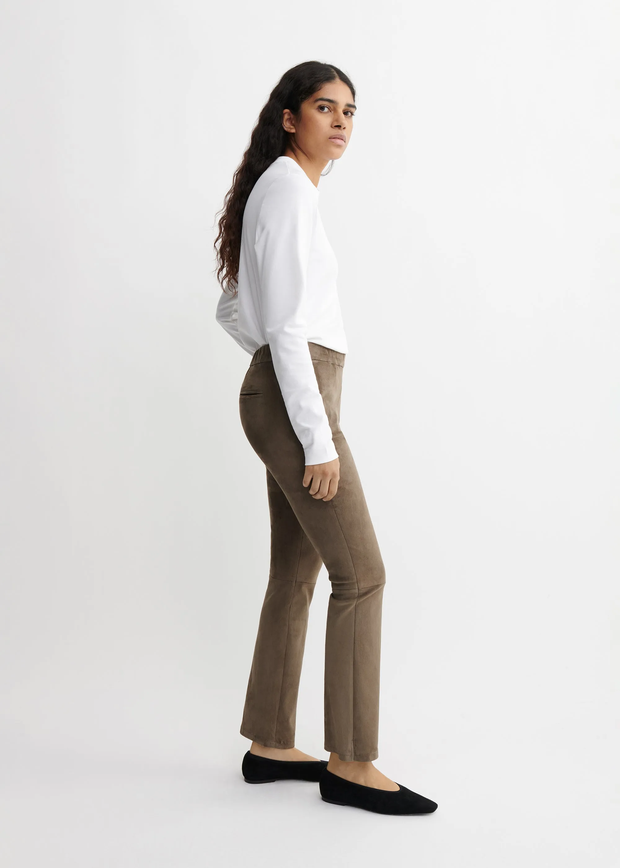 KAMILLA | Suede Trousers sold by ARMA product image thumbnail 4