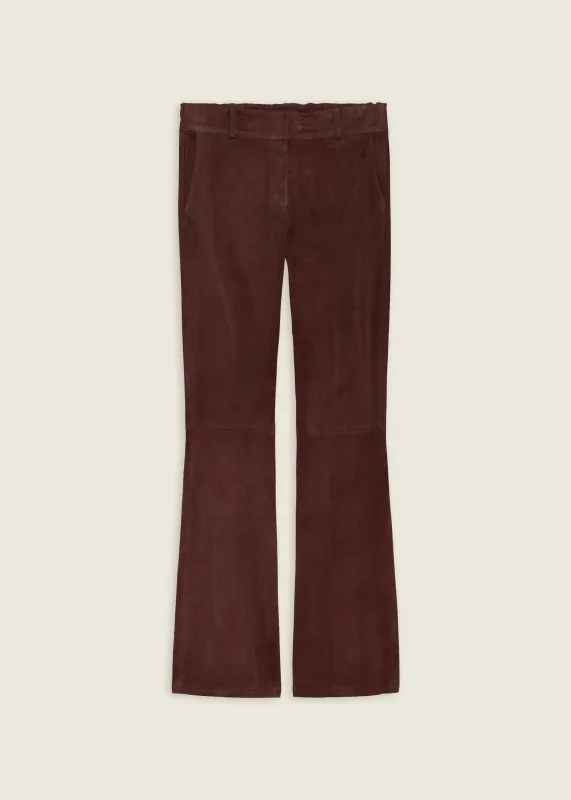 LUCIA | Stretch Suede Trousers sold by ARMA