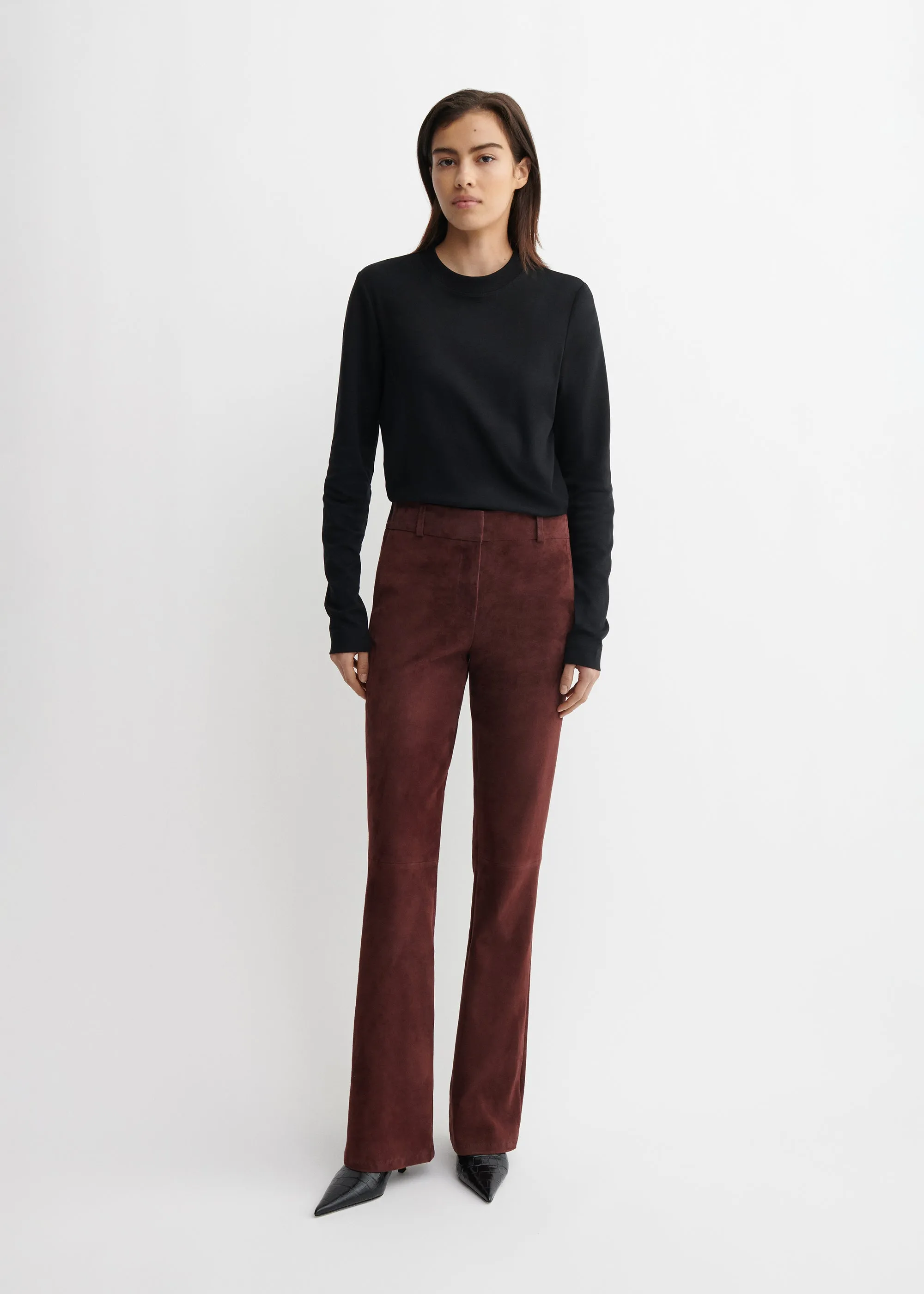 LUCIA | Stretch Suede Trousers sold by ARMA product image thumbnail 2