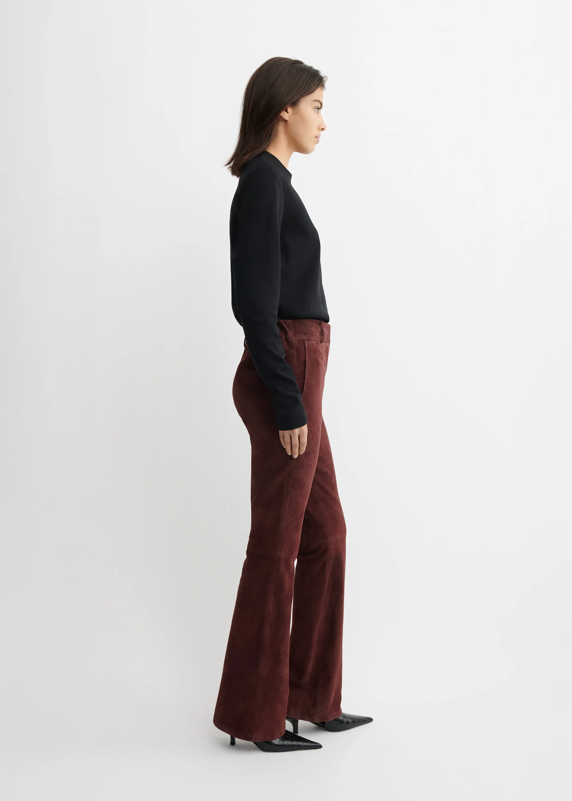 LUCIA | Stretch Suede Trousers sold by ARMA product image thumbnail 4