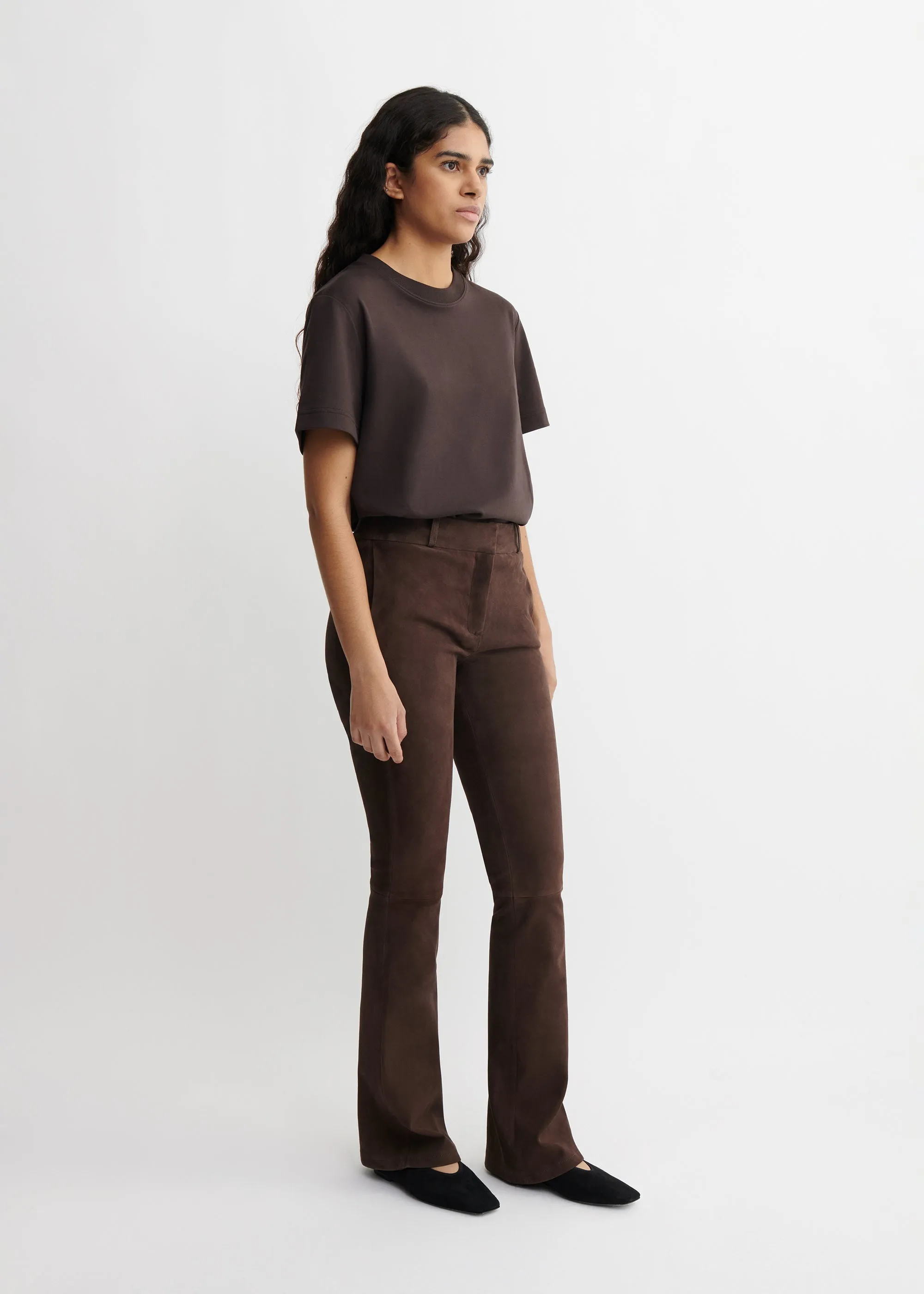 LUCIA | Stretch Suede Trousers sold by ARMA product image thumbnail 4